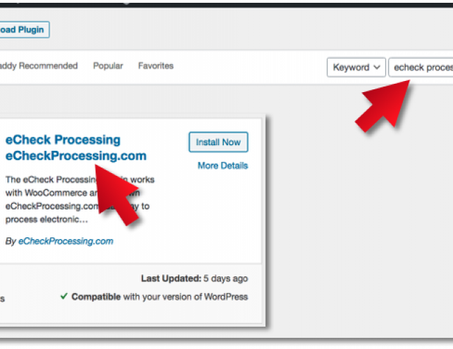 Step two of plugin installation into Woo Commerce